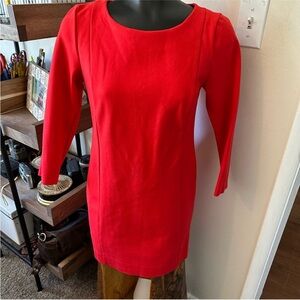 J. Crew Factory Dark Pink Ponte Sheath Dress